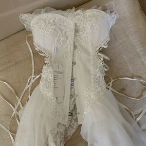 #1 Chairmen Corset Ribbons White One Size